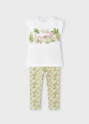 3797 - Leggings set for girl - Apple