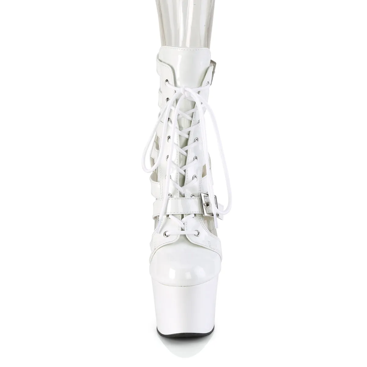 7 Inch Heel ADORE-1013MST White Patent