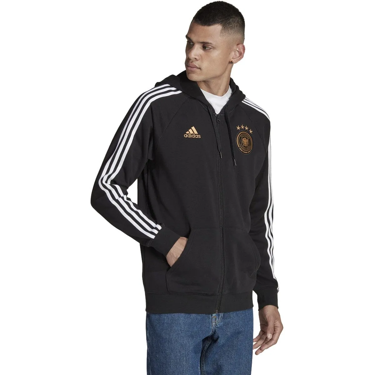 adidas Men's Germany 2022 DNA Full Zip Hood | HF4061