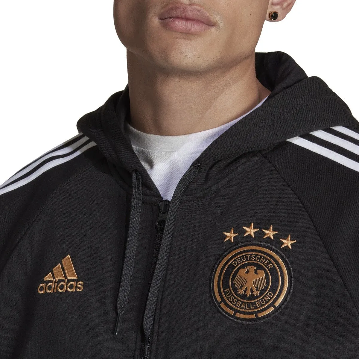 adidas Men's Germany 2022 DNA Full Zip Hood | HF4061