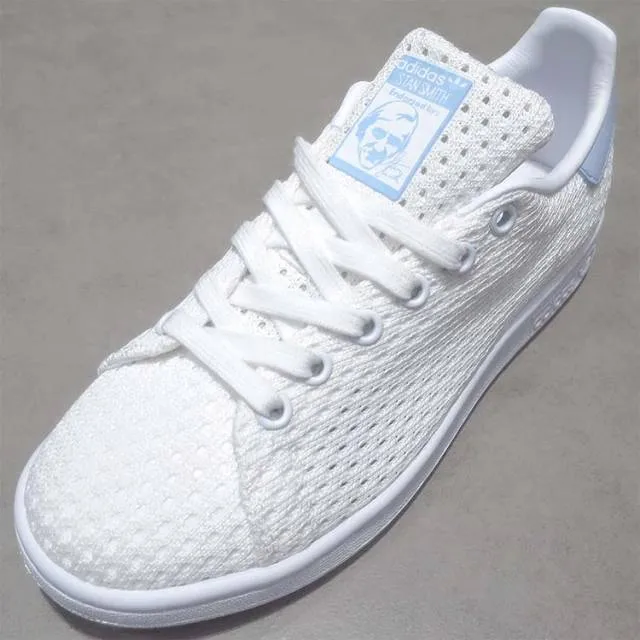 Adidas originals stan smith w s82257 white/blue womens shoes