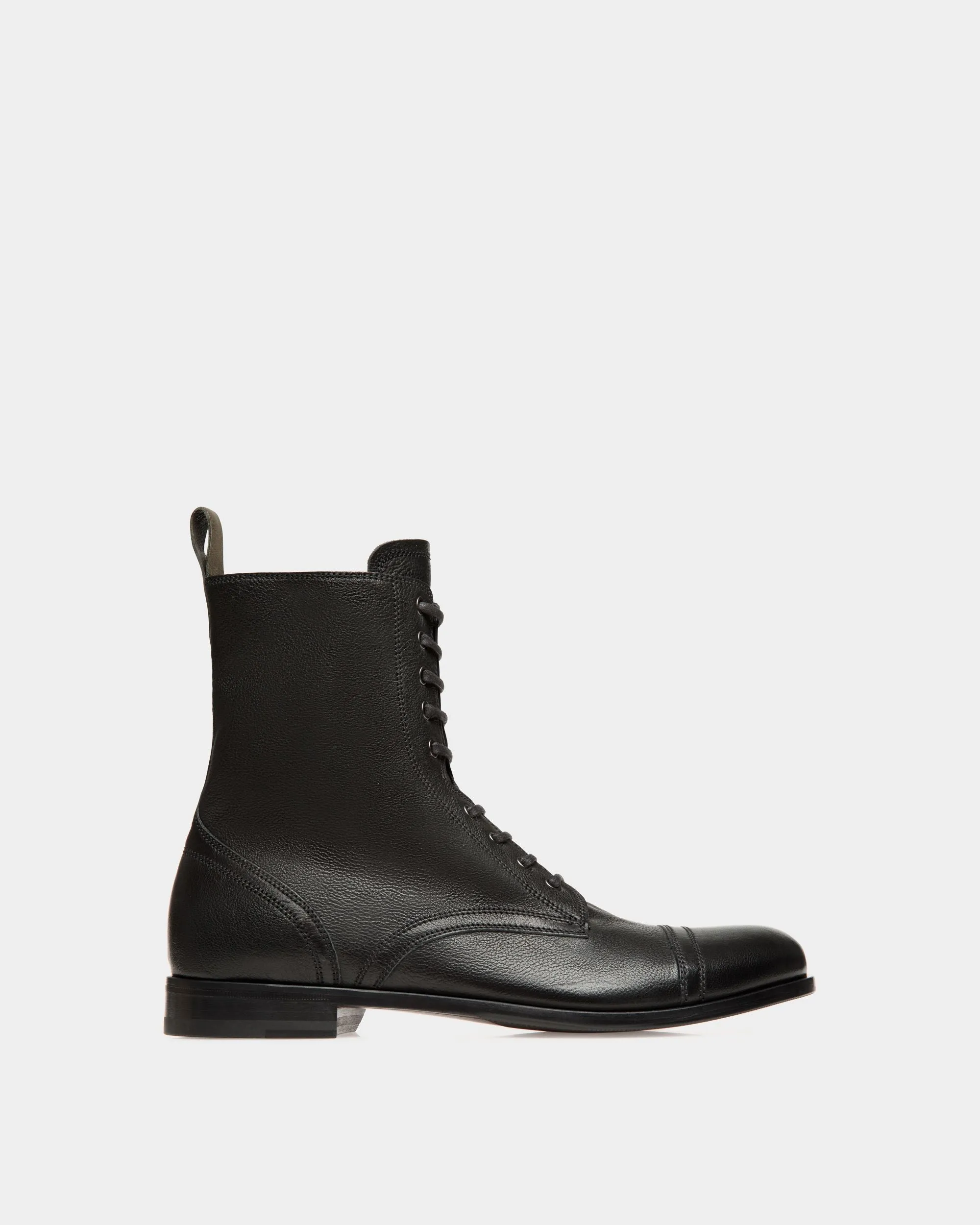 Adrien Brody Travel Collection Bootie In Black Leather 