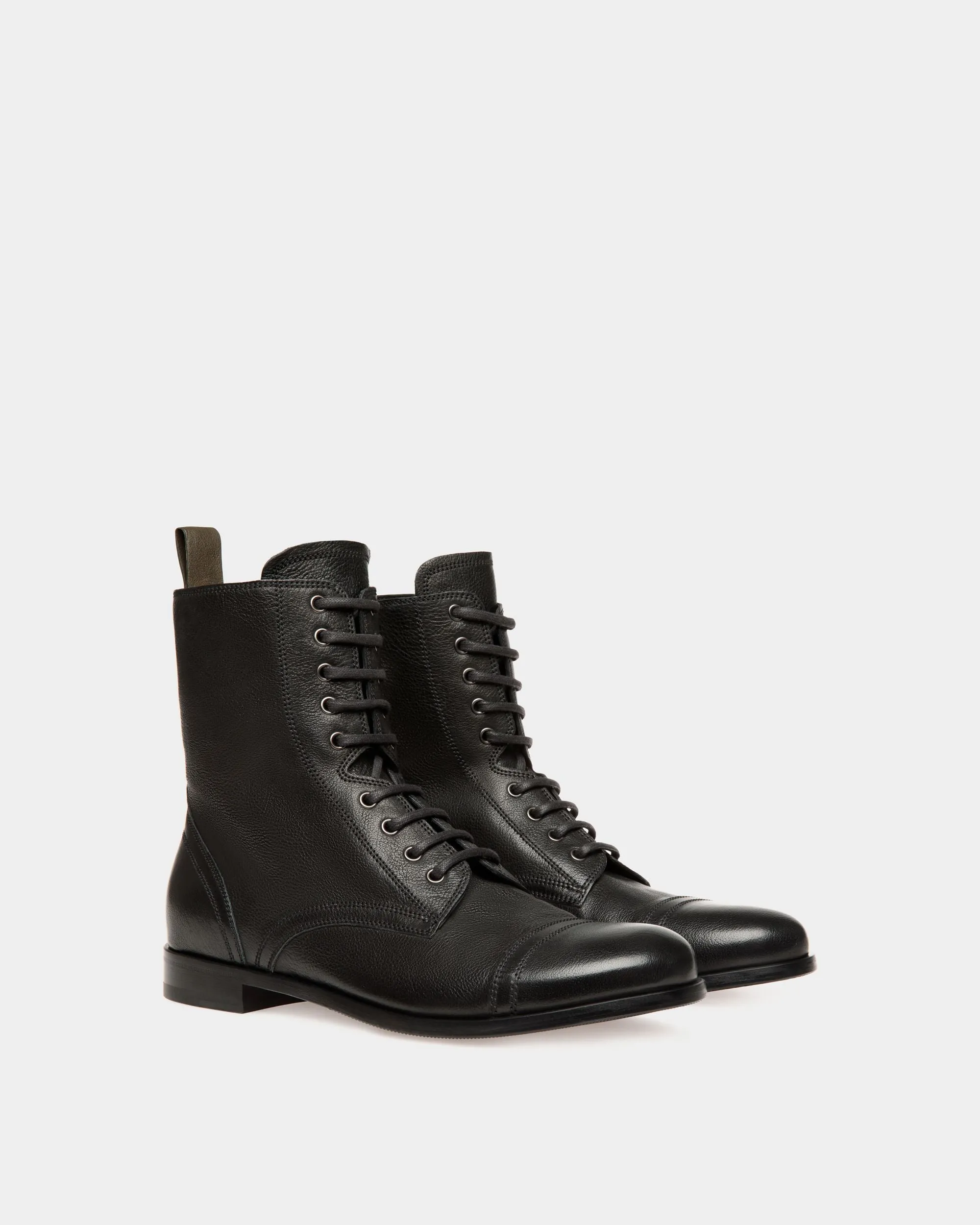 Adrien Brody Travel Collection Bootie In Black Leather 