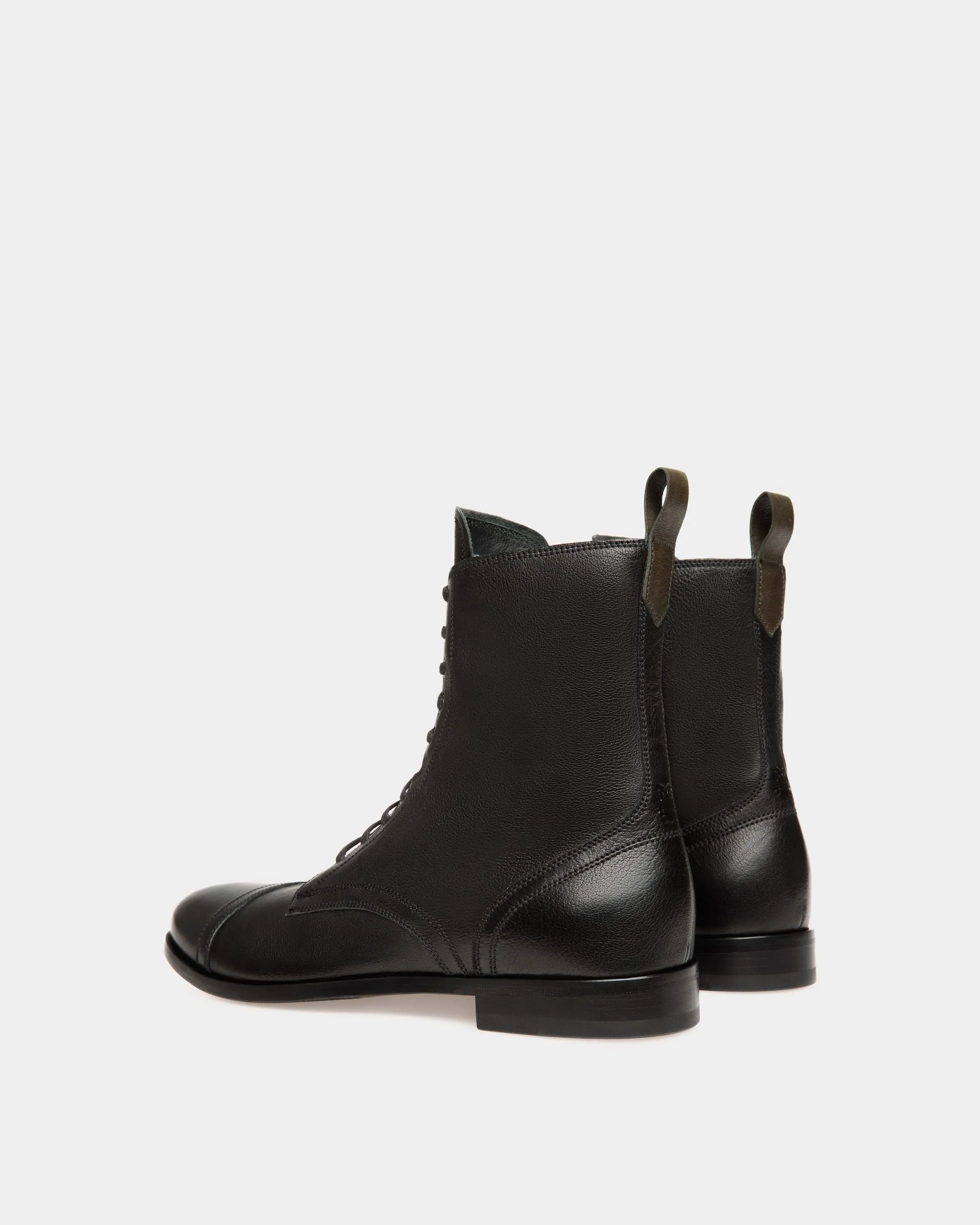 Adrien Brody Travel Collection Bootie In Black Leather 