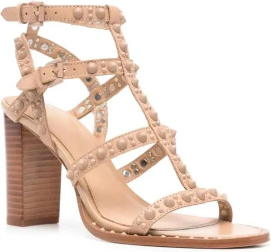 Ash Kabuki Bis 100mm leather sandals Neutrals