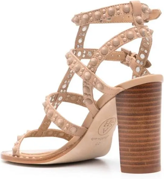 Ash Kabuki Bis 100mm leather sandals Neutrals