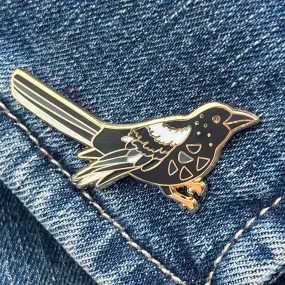 Australian Magpie Enamel Pin