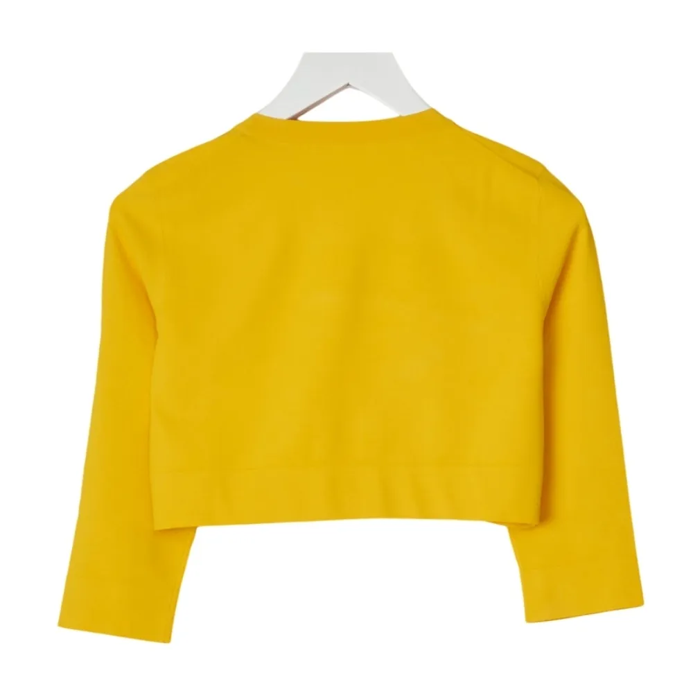 Azzedine Alaia  |Casual Style Cropped Plain Elegant Style Cropped Tops