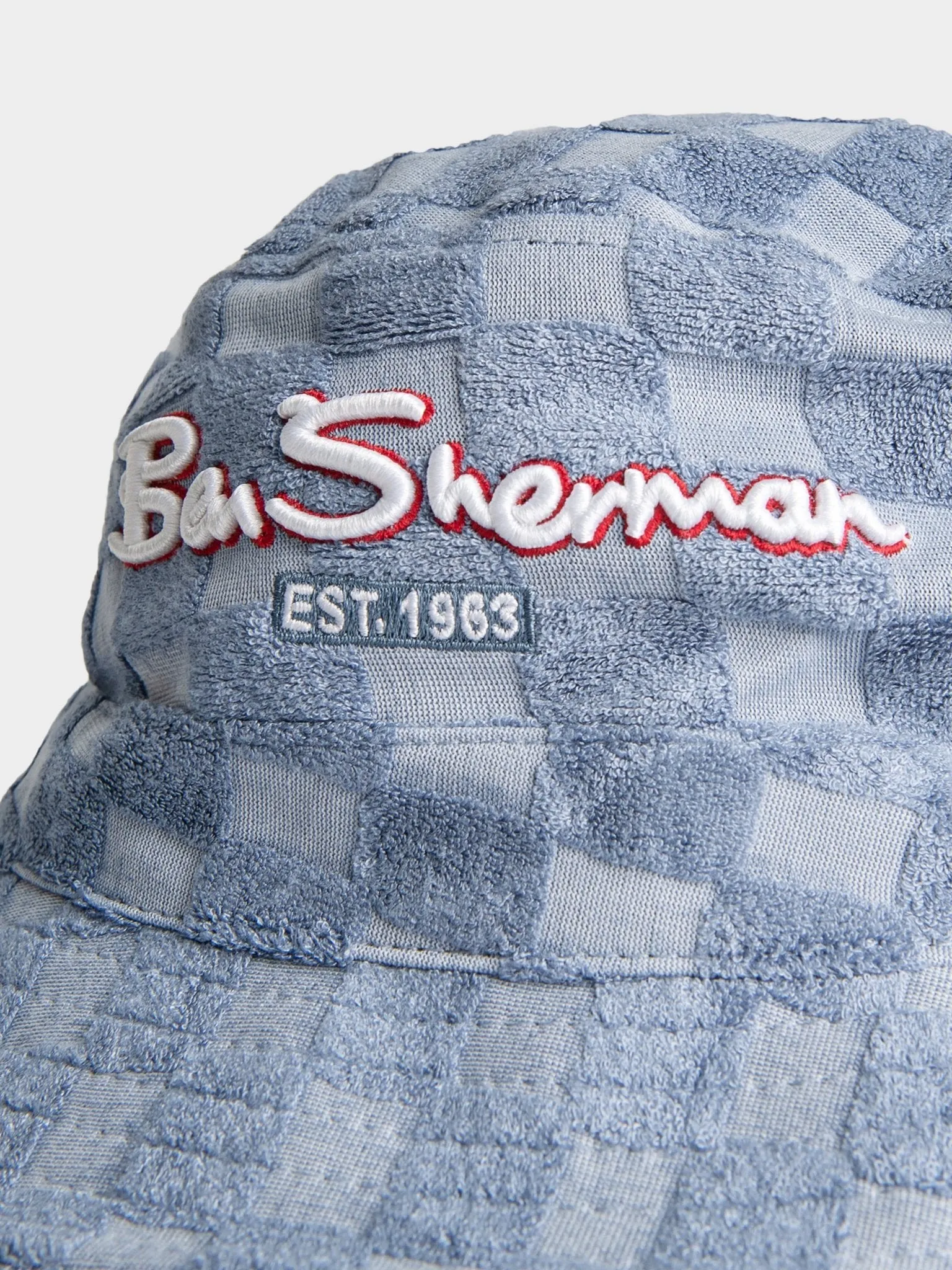 Ben Sherman Bshead024 Towelling Bucket Hat Blue