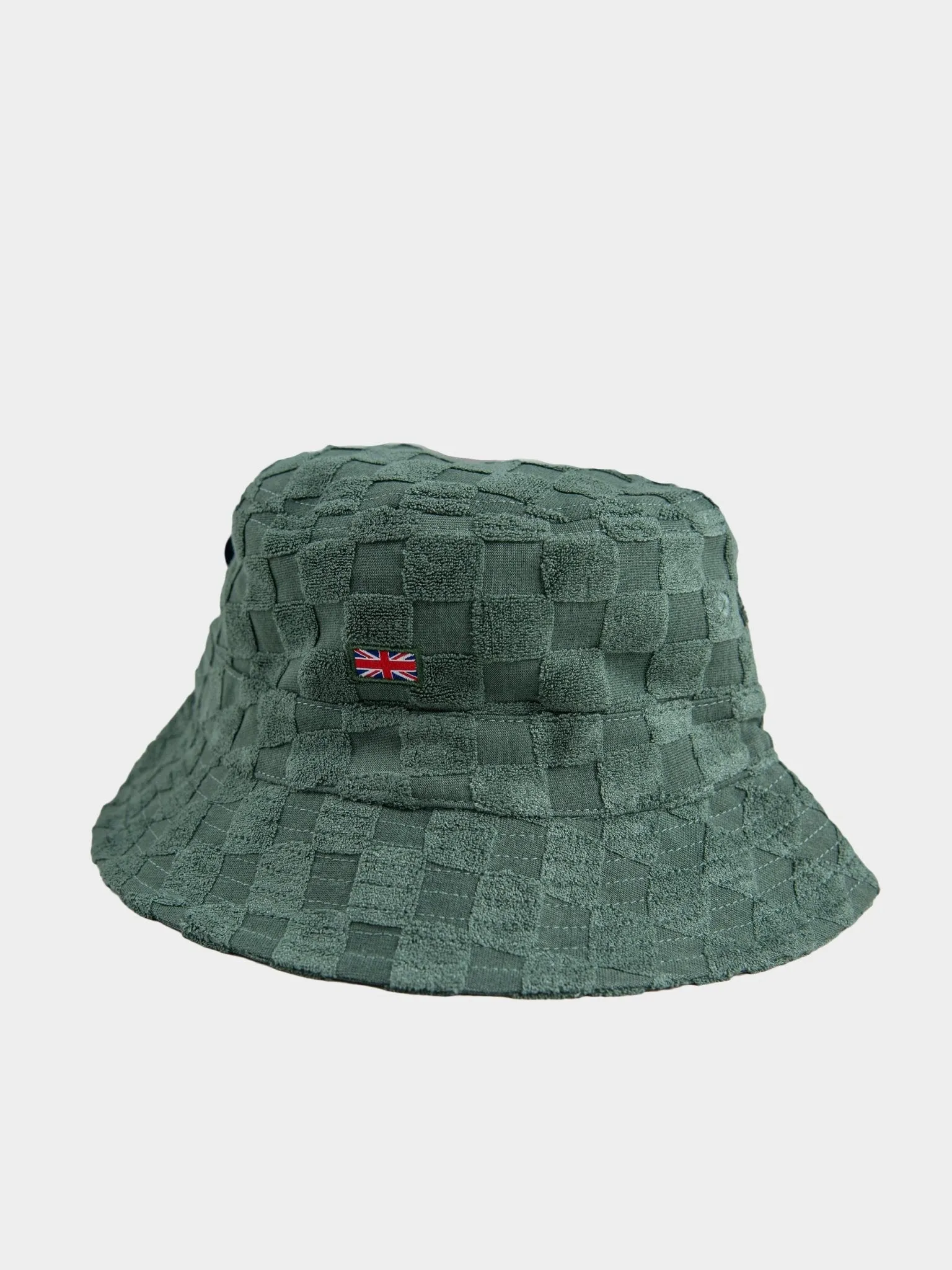 Ben Sherman Bshead026 Mens Towelling Bucket Hat Fern