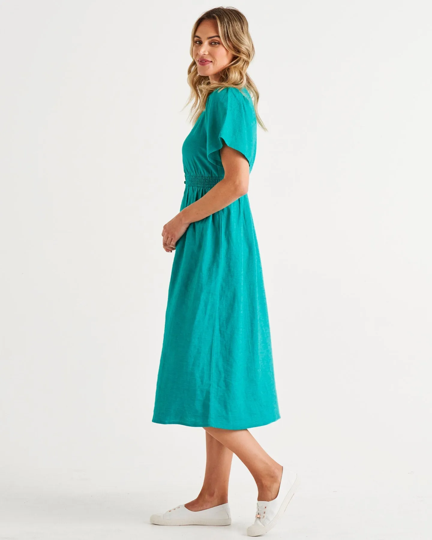 Betty Basics Whitney Dress - Teal