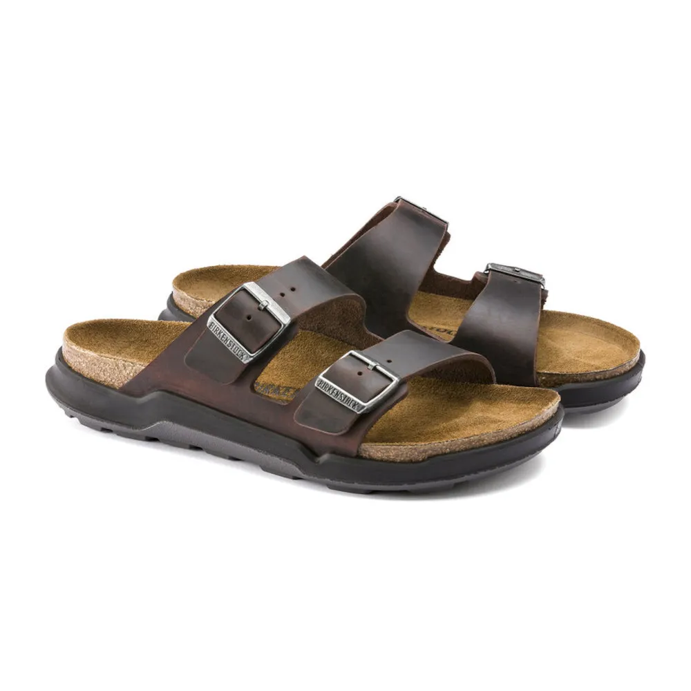 Birkenstock Arizona Rugged Habana Oiled Leather Sandals (Regular)