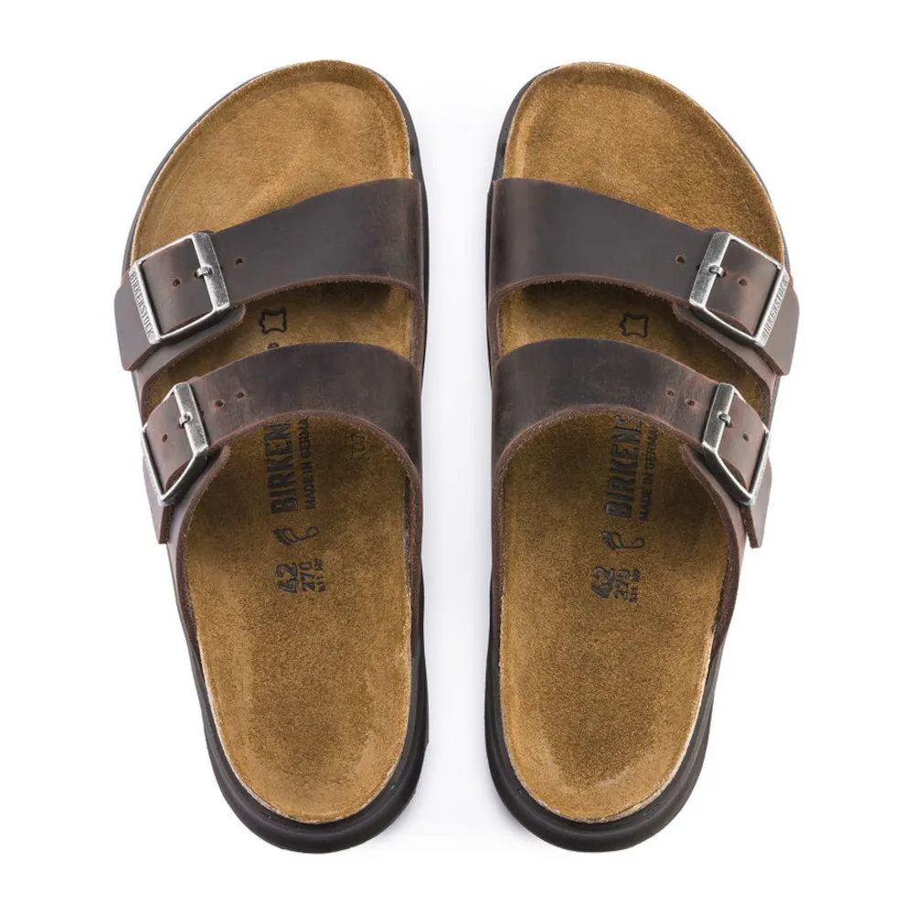 Birkenstock Arizona Rugged Habana Oiled Leather Sandals (Regular)