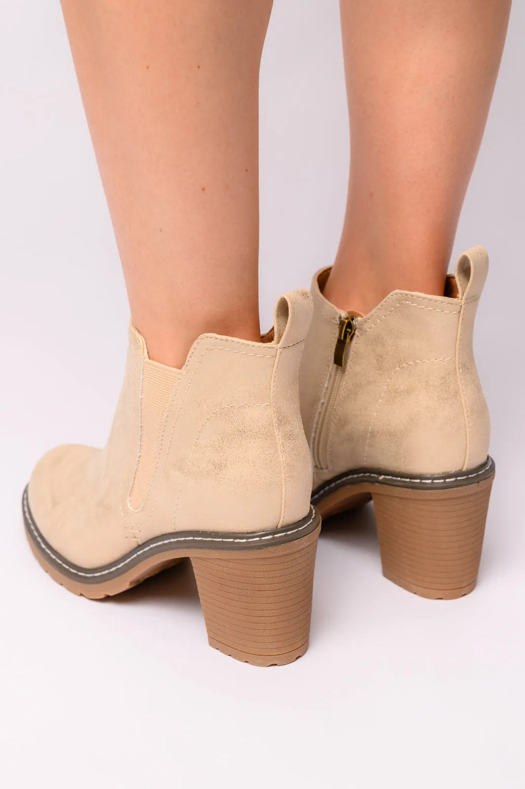 Bite Me Bootie in Gold Corkys