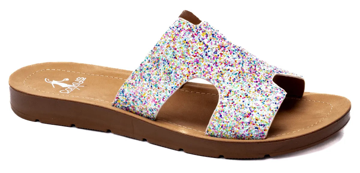 Bogalusa Slide in Mermaid Glitter