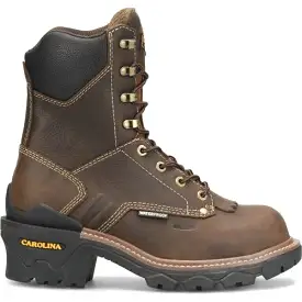 Carolina Men's Cardinal 8 Comp Toe WP Slip Resist Work Boot -Brown- CA7837