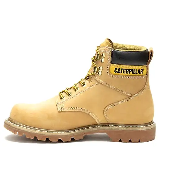 Cat Men's Second Shift Soft Toe WP Slip Resist Work Boot -Honey- P51085