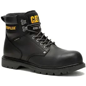 Cat Men's Second Shift Steel Toe WP Slip Resist Work Boot -Black- P91658