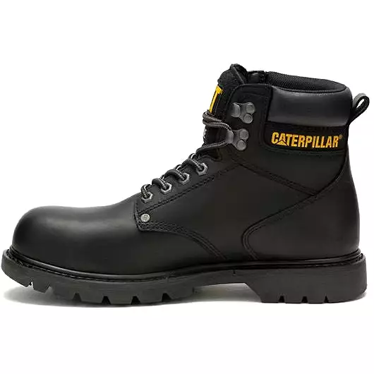 Cat Men's Second Shift Steel Toe WP Slip Resist Work Boot -Black- P91658