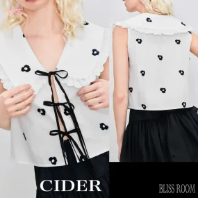 Cider  |Flower Patterns Casual Style Sleeveless Elegant Style