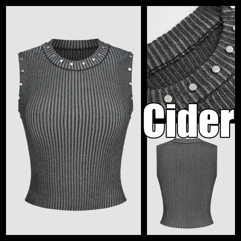 Cider  |Street Style Plain Cropped Tops Tanks & Camisoles