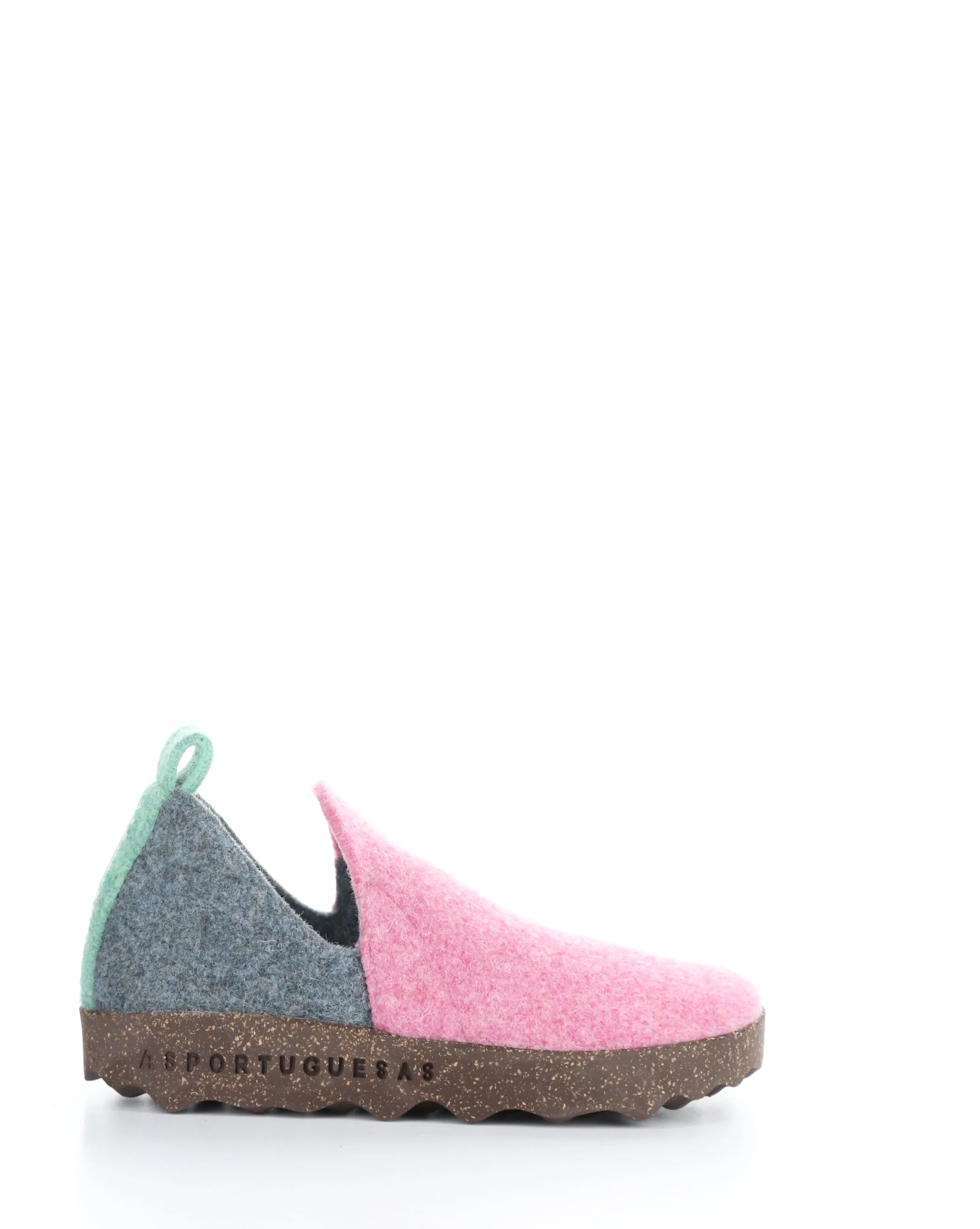 CITY086ASP 020 PINK/GREY BLUE Round Toe Shoes