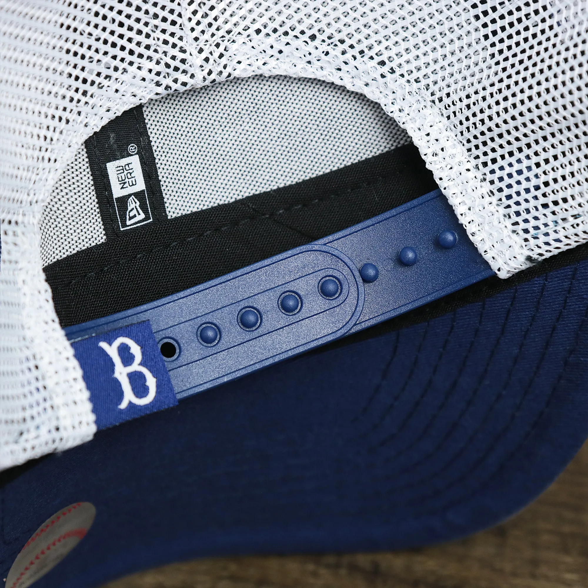 Cooperstown Brooklyn Dodgers 1947s Logo Worn Colorway Mesh Back 9Forty Dad Hat | Royal Blue 9Forty Hat