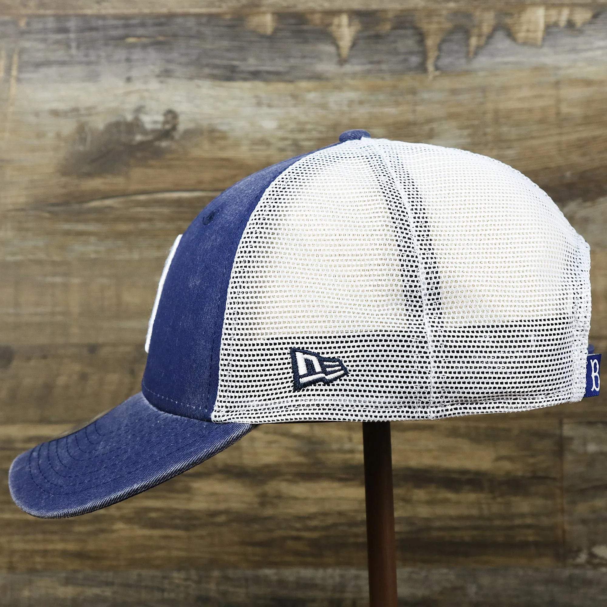 Cooperstown Brooklyn Dodgers 1947s Logo Worn Colorway Mesh Back 9Forty Dad Hat | Royal Blue 9Forty Hat