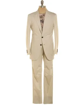 Cream Tech Fabric Suit