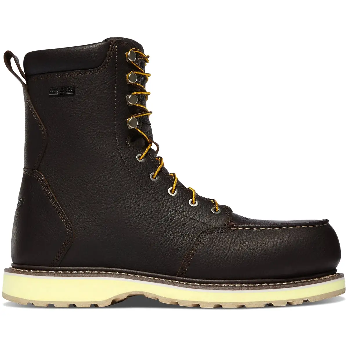 Danner Men's Cedar River 8 Plain Toe WP Slip Resist Work Boot -Brown- 14305