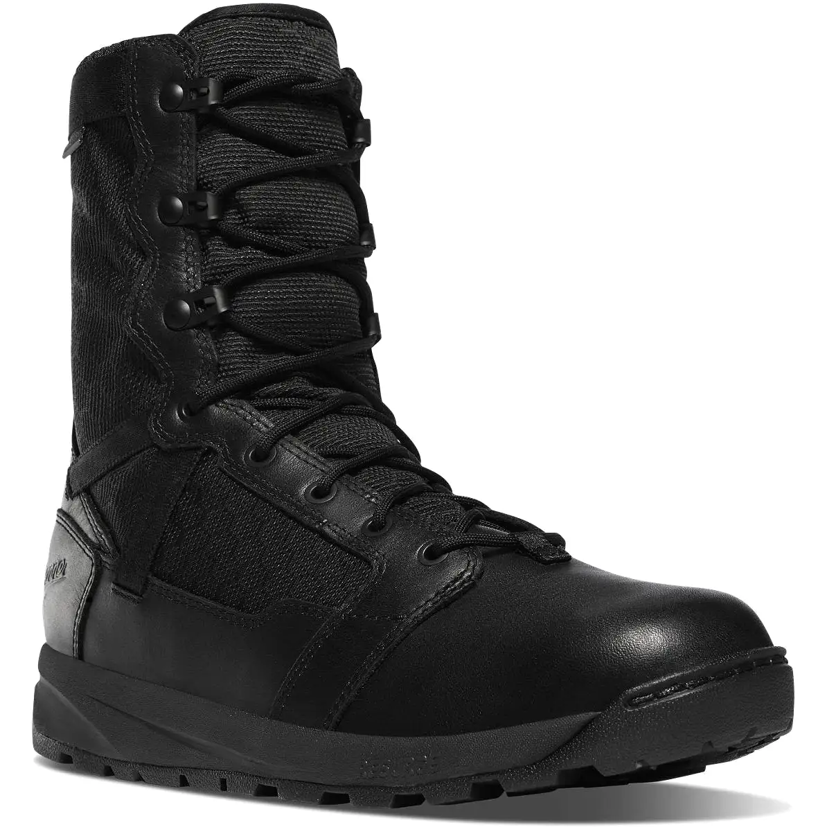 Danner Men's Resurgent Tactical 8 Plain Toe WP Boot -Black- 50111