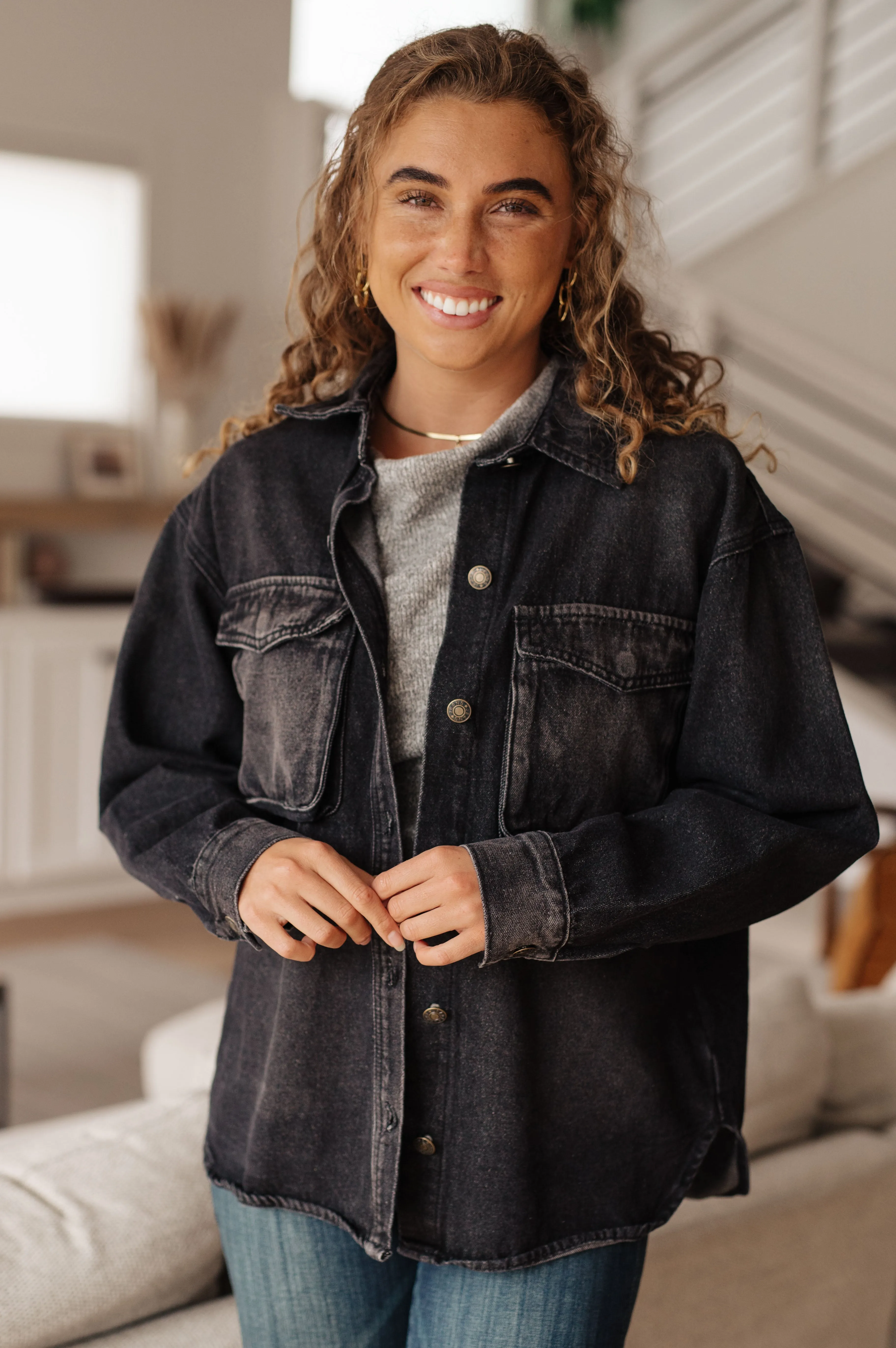 Denim Fireside Shacket