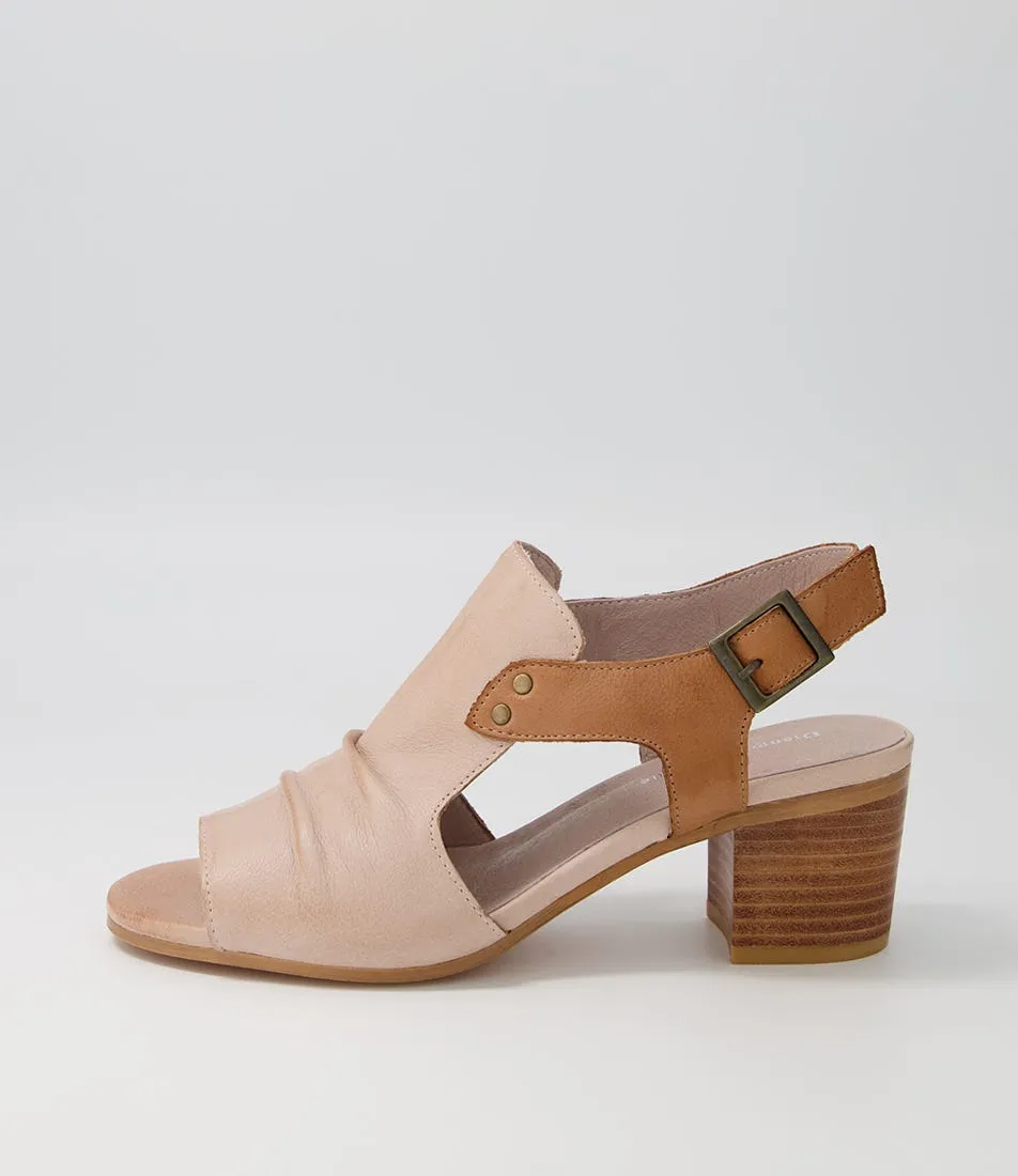 DJANGO & JULIETTE Ballarat CafÃ© Dark Tan Leather Sandals