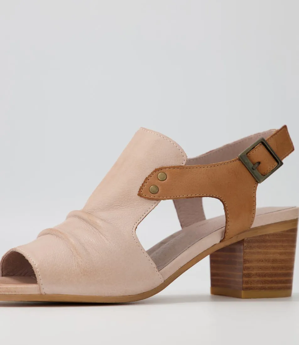 DJANGO & JULIETTE Ballarat CafÃ© Dark Tan Leather Sandals