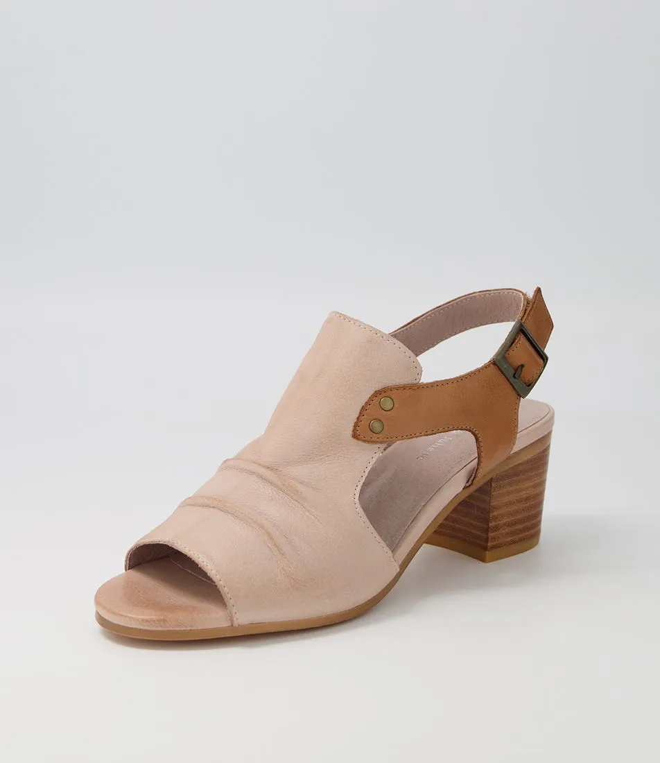 DJANGO & JULIETTE Ballarat CafÃ© Dark Tan Leather Sandals