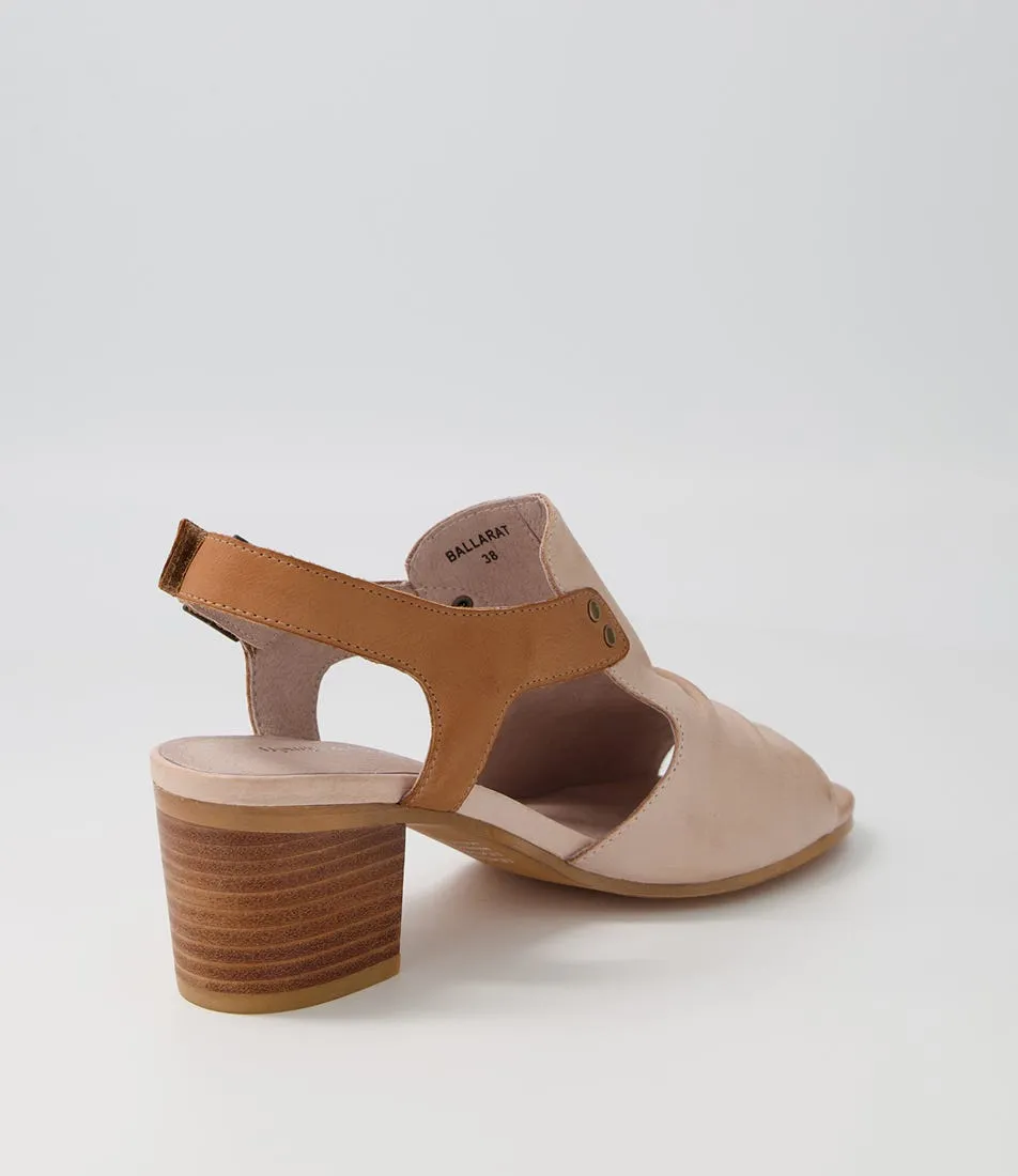 DJANGO & JULIETTE Ballarat CafÃ© Dark Tan Leather Sandals