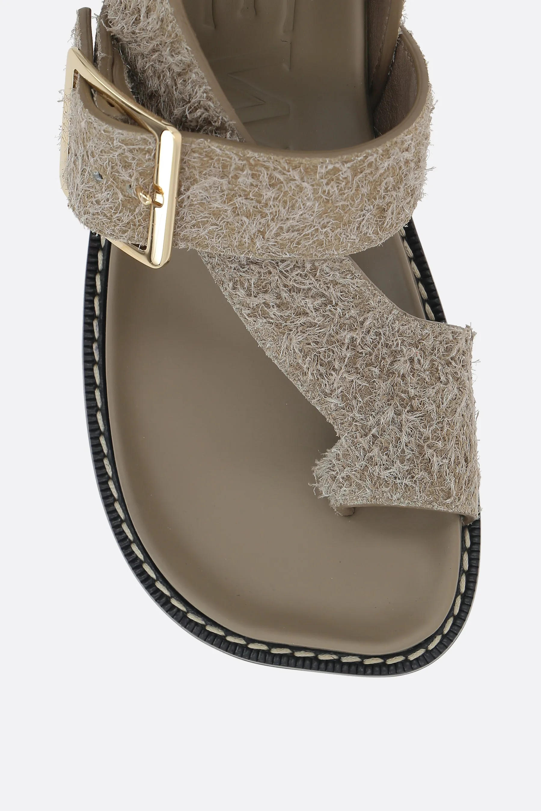 Ease brushed suede thong sandals