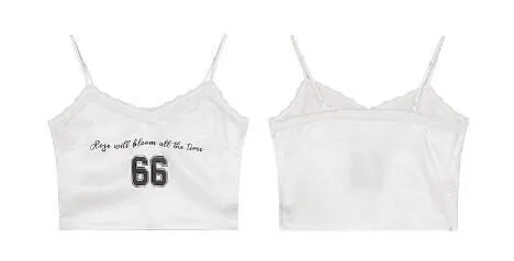 ELF SACK  |Unisex Nylon Street Style Logo Cropped Tops