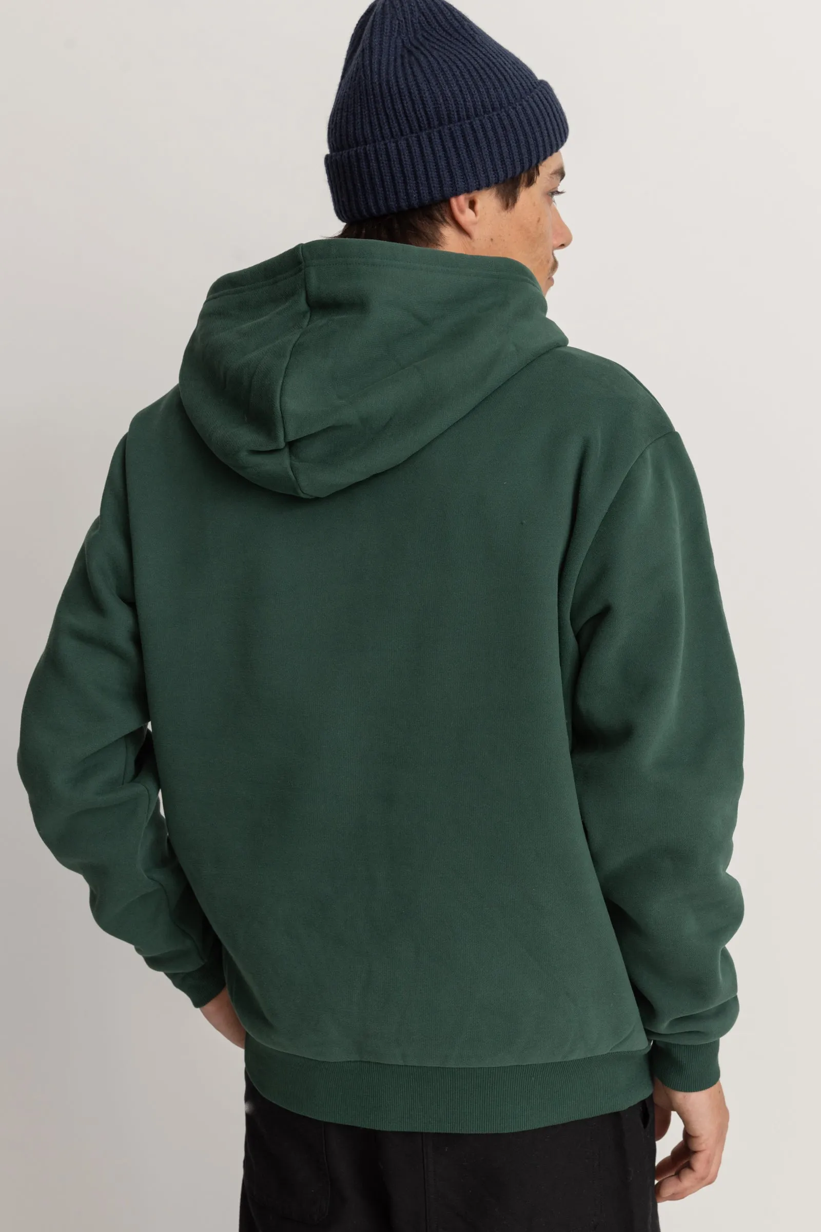 Embroidered Fleece Hood Pine