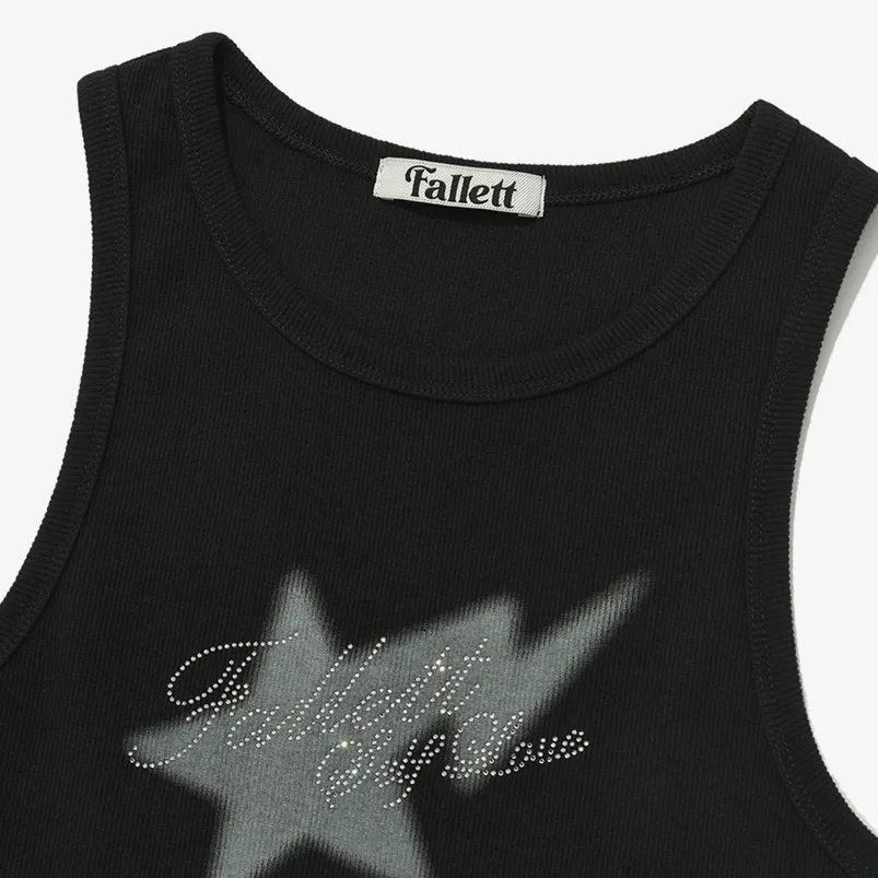 Fallett  |Street Style Plain Cotton Logo Cropped Tops