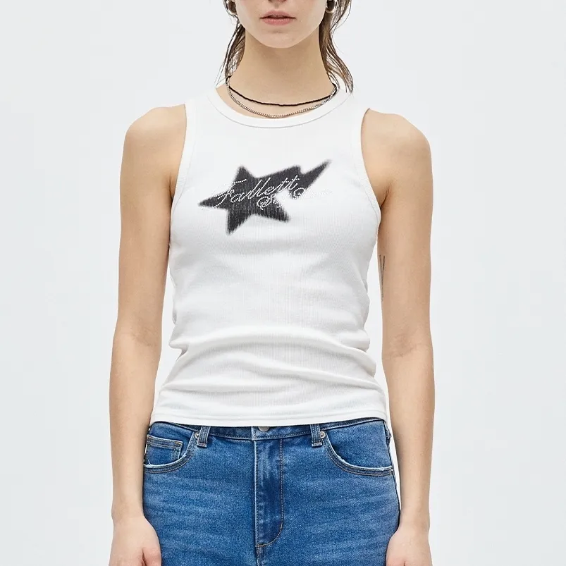 Fallett  |Street Style Plain Cotton Logo Cropped Tops