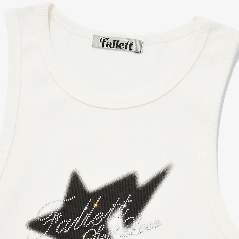 Fallett  |Street Style Plain Cotton Logo Cropped Tops