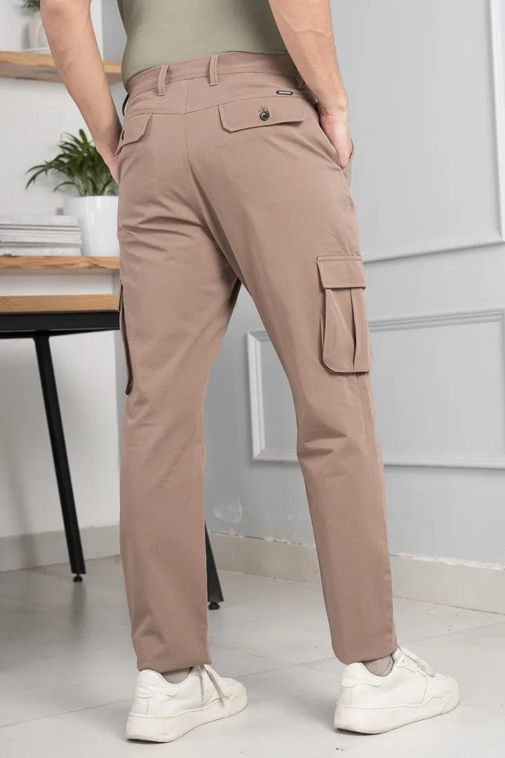 Fawn Khaki Stretch Cargo Pants