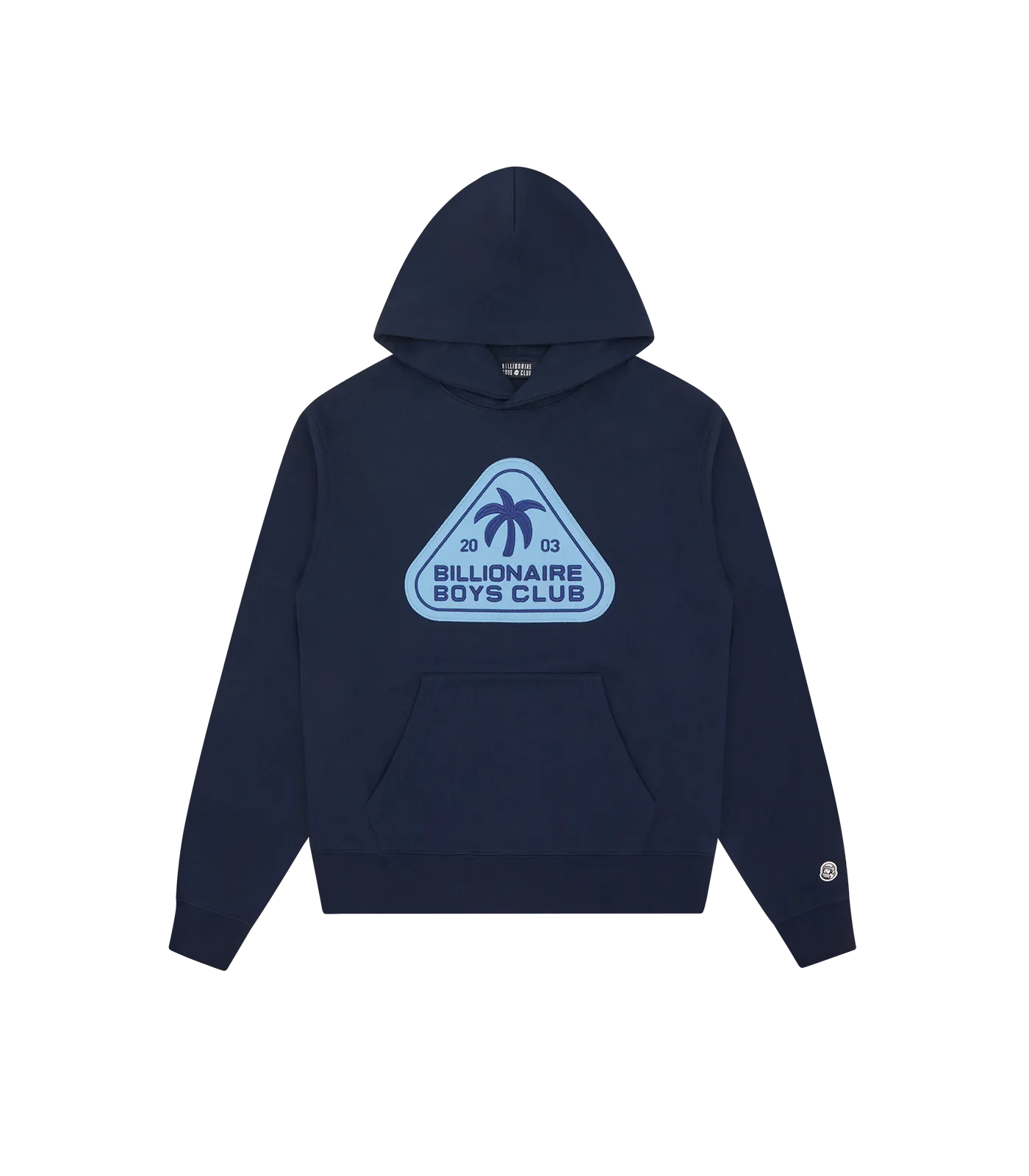 FELT PATCH POPOVER HOOD - NAVY