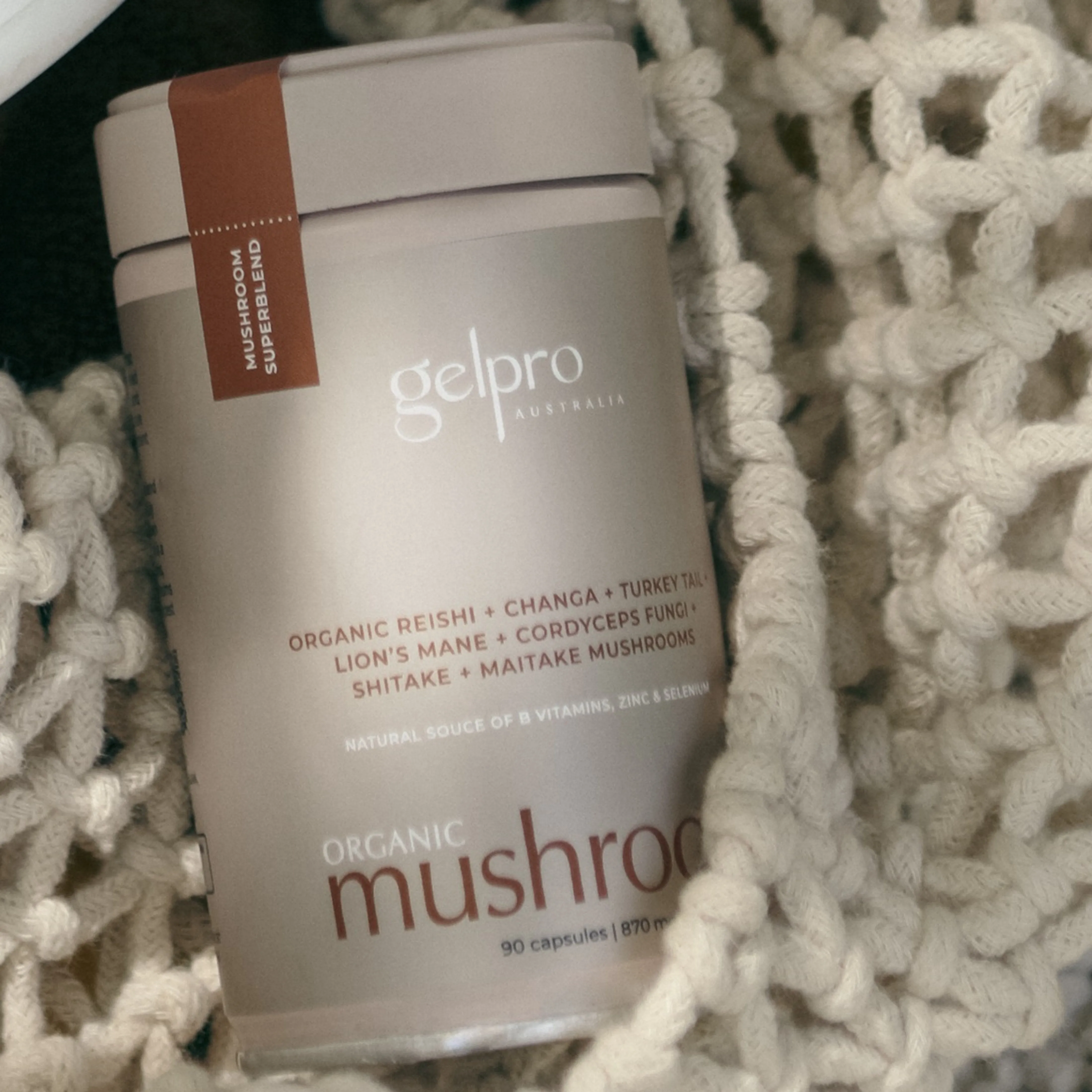 Gelpro Organic Mushroom Superblend - 90 Capsules