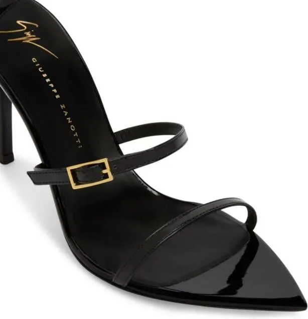 Giuseppe Zanotti Intriigo Abely 105mm leather sandals Black