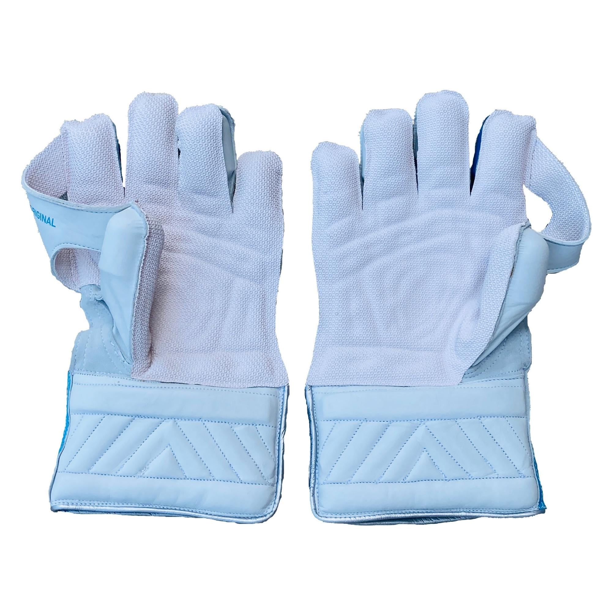 GM Wicket Keeping Gloves | GM Original White & Blue