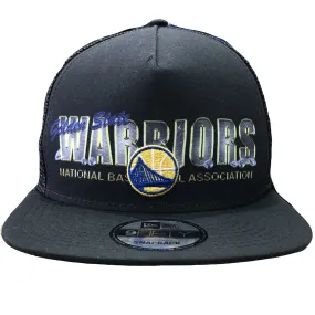 Golden State Warriors Diamond Bling Black Trucker Snapback Hat