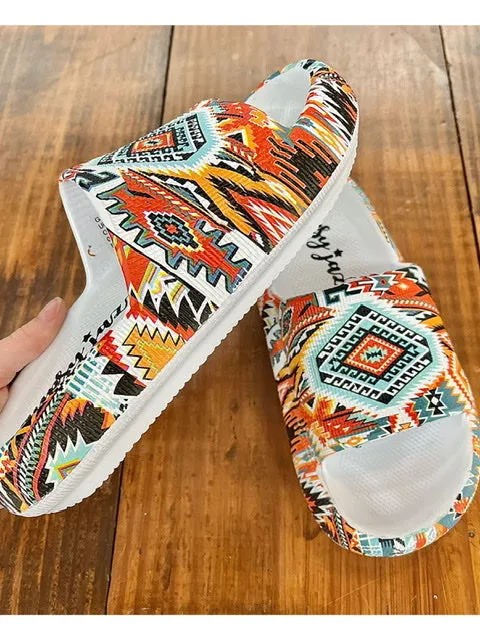 GYPSY JAZZ JULIUS SLIP ON SANDALS - AZTEC