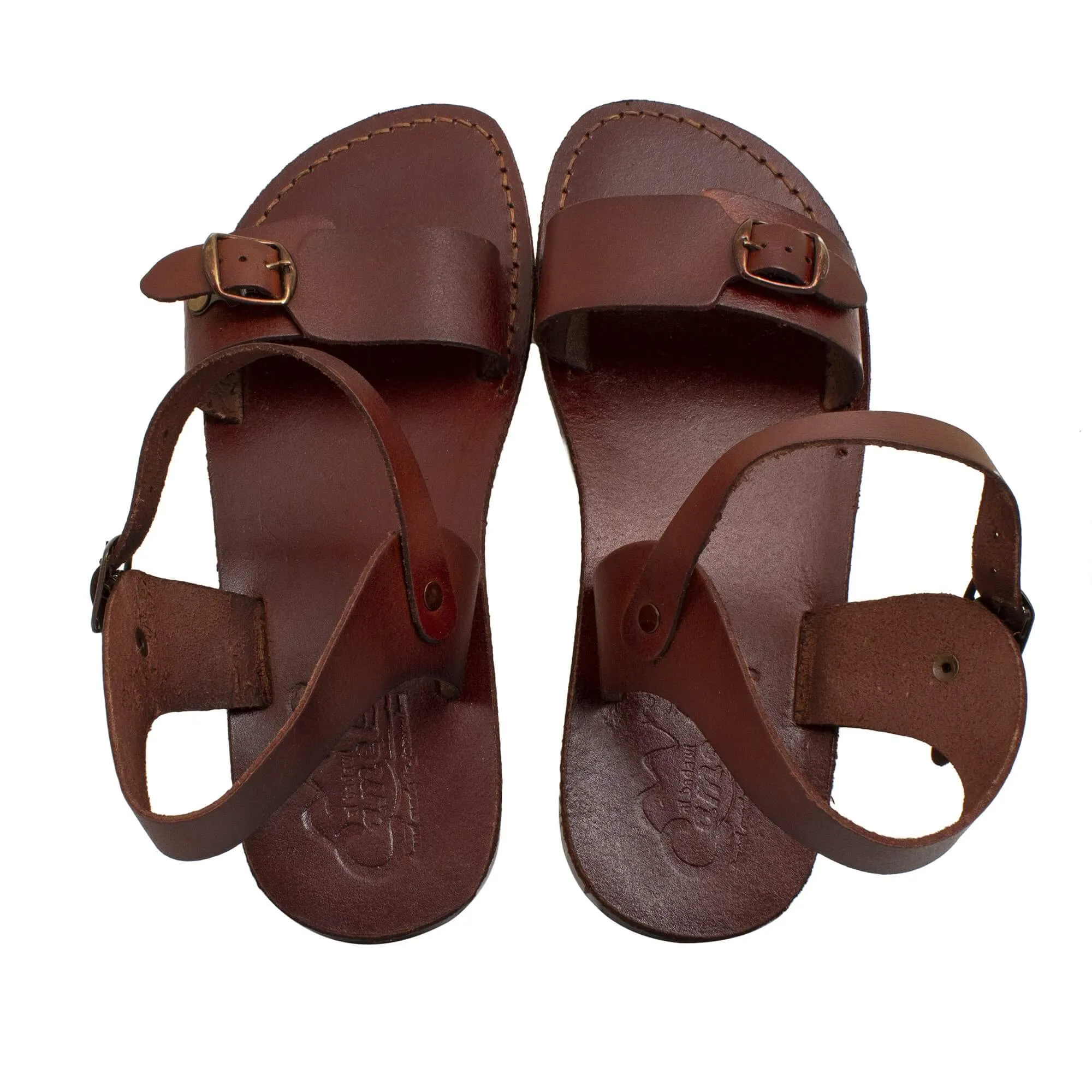 Handmade Natural Camel Genuine Leather Sandals for Men Biblical Jerusalem by Adida